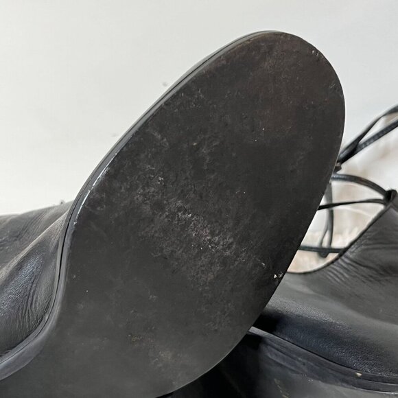 Steve Madden Vintage Chunky Heel Open Side Lace Ankle Closed Toe Bootie Black 8. - Picture 14 of 15